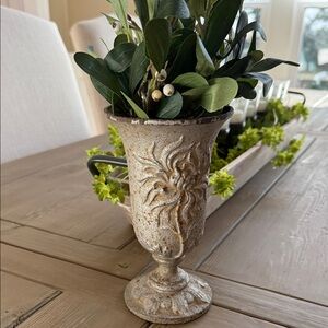 Antique French Cast Iron Vase